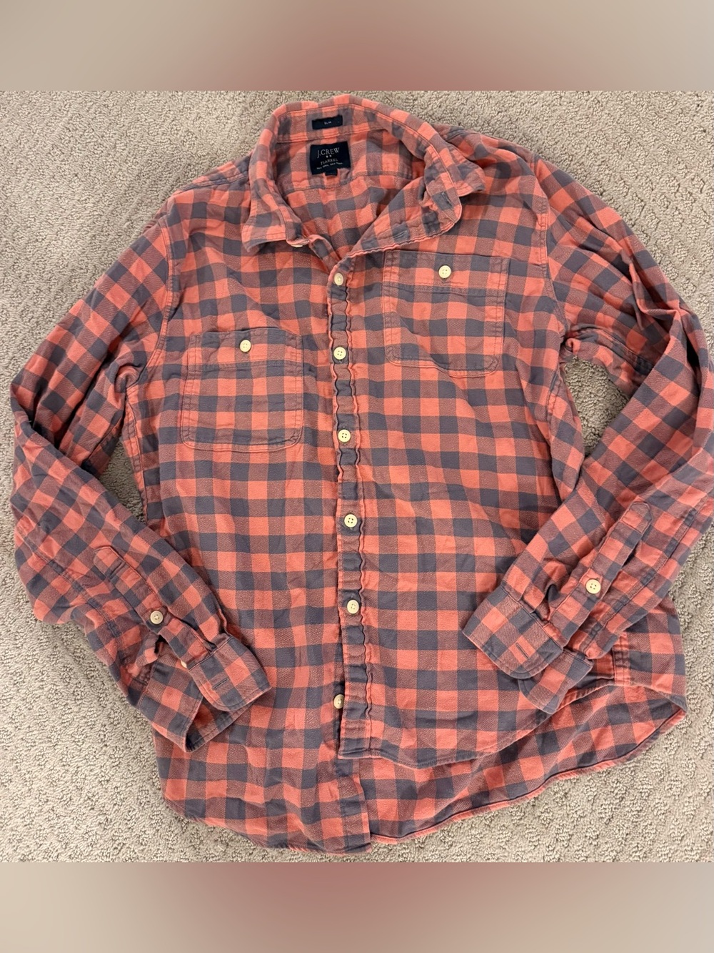 J Crew Men’s Light Flannel Button Down
